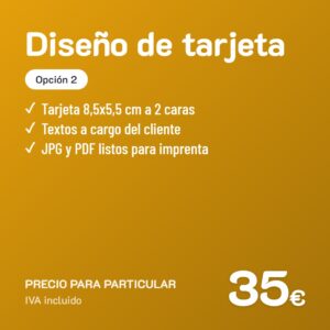 Diseño de tarjeta Opción 2 · Particular