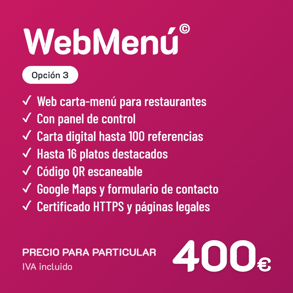 WebMenú© Opción 3 · Particular