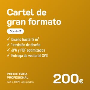 Diseño de cartel de gran formato Opción 2 · Profesional