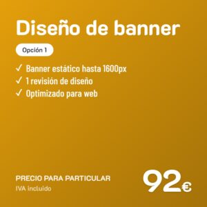 Diseño de banner Opción 1 · Particular