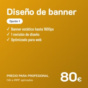 Diseño de banner Opción 1 · Profesional