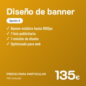 Diseño de banner Opción 2 · Particular
