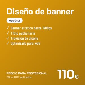 Diseño de banner Opción 2 · Profesional