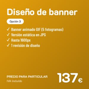 Diseño de banner Opción 3 · Particular