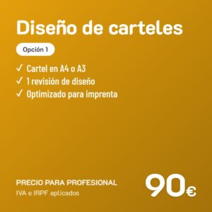 Diseño de carteles Opción 1 · Profesional