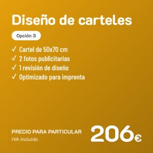 Diseño de carteles Opción 3 · Particular