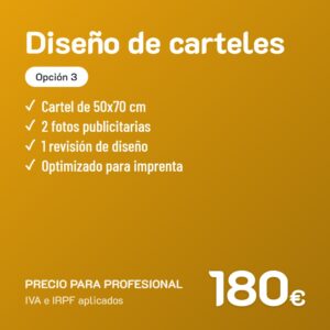 Diseño de carteles Opción 3 · Profesional