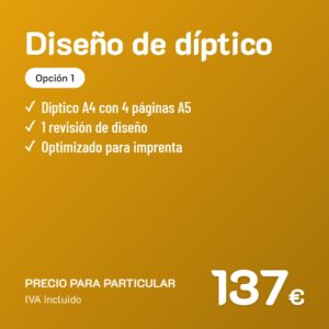 Diseño de díptico Opción 1 · Particular