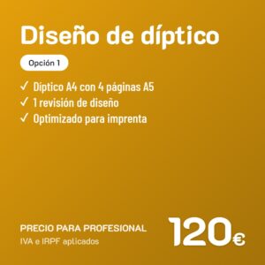 Diseño de díptico Opción 1 · Profesional