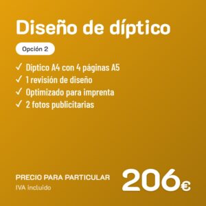 Diseño de díptico Opción 2 · Particular