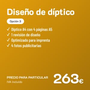 Diseño de díptico Opción 3 · Particular