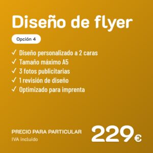 Diseño de flyer Opción 4 · Particular