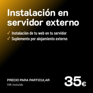 Instalación en servidor externo · Particular