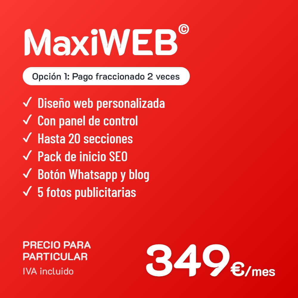 MaxiWEB© Opción 1 · Particular · Pago fraccionado
