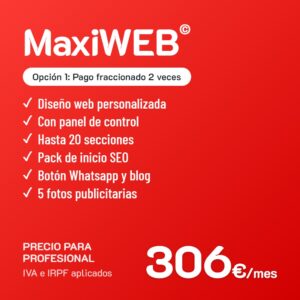 MaxiWEB© Opción 1 · Profesional · Pago fraccionado