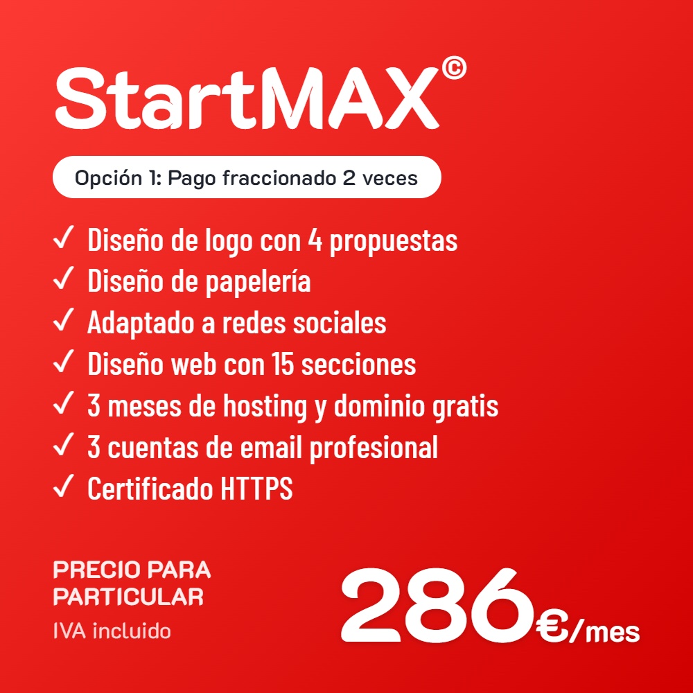 StartMAX© Opción 1 · Particular · Pago fraccionado