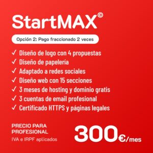 StartMAX© Opción 2 · Profesional · Pago fraccionado