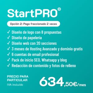 StartPRO© Opción 2 · Particular · Pago fraccionado