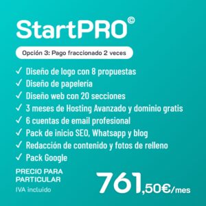 StartPRO© Opción 3 · Particular · Pago fraccionado