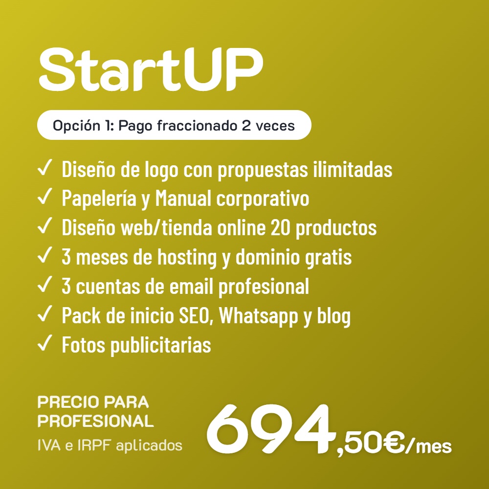 StartUP Opción 1 · Profesional · Pago fraccionado