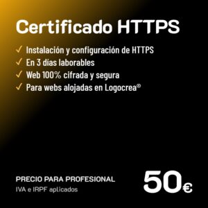 Certificado de cifrado HTTPS · Profesional