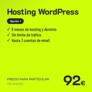 Hosting WordPress Opción 1 · Particular
