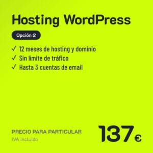 Hosting WordPress Opción 2 · Particular