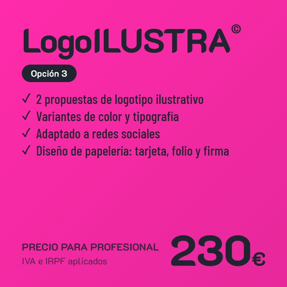 LogoILUSTRA© Opción 3 · Profesional