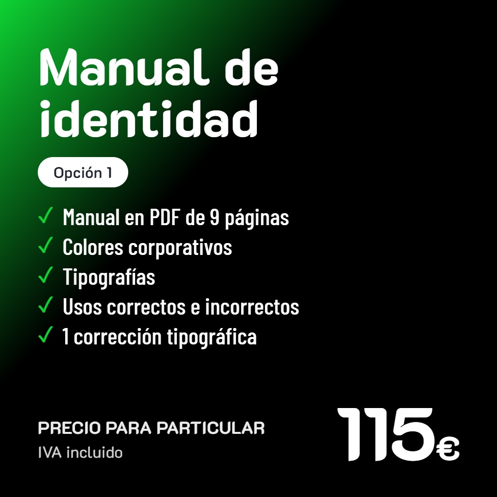 Manual de identidad corporativa Opción 1 · Particular