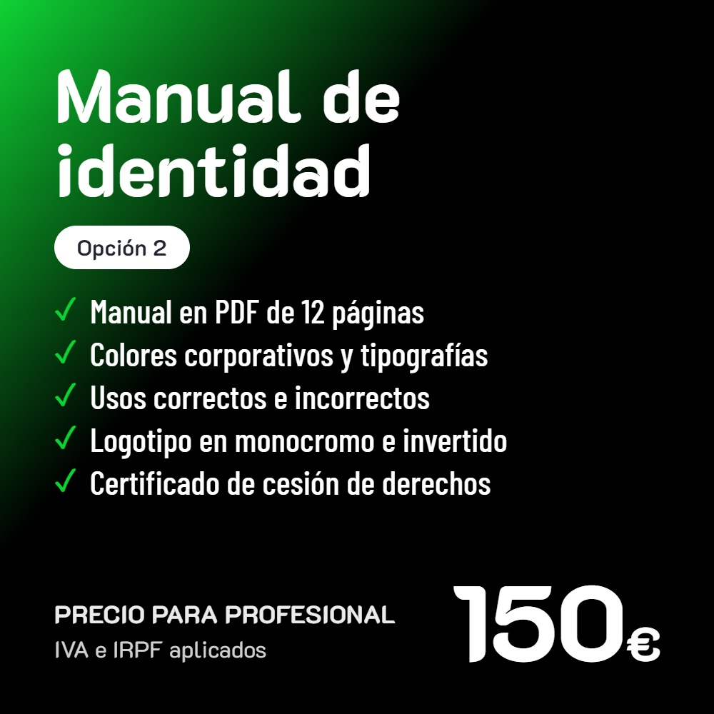Manual de identidad corporativa Opción 2 · Profesional
