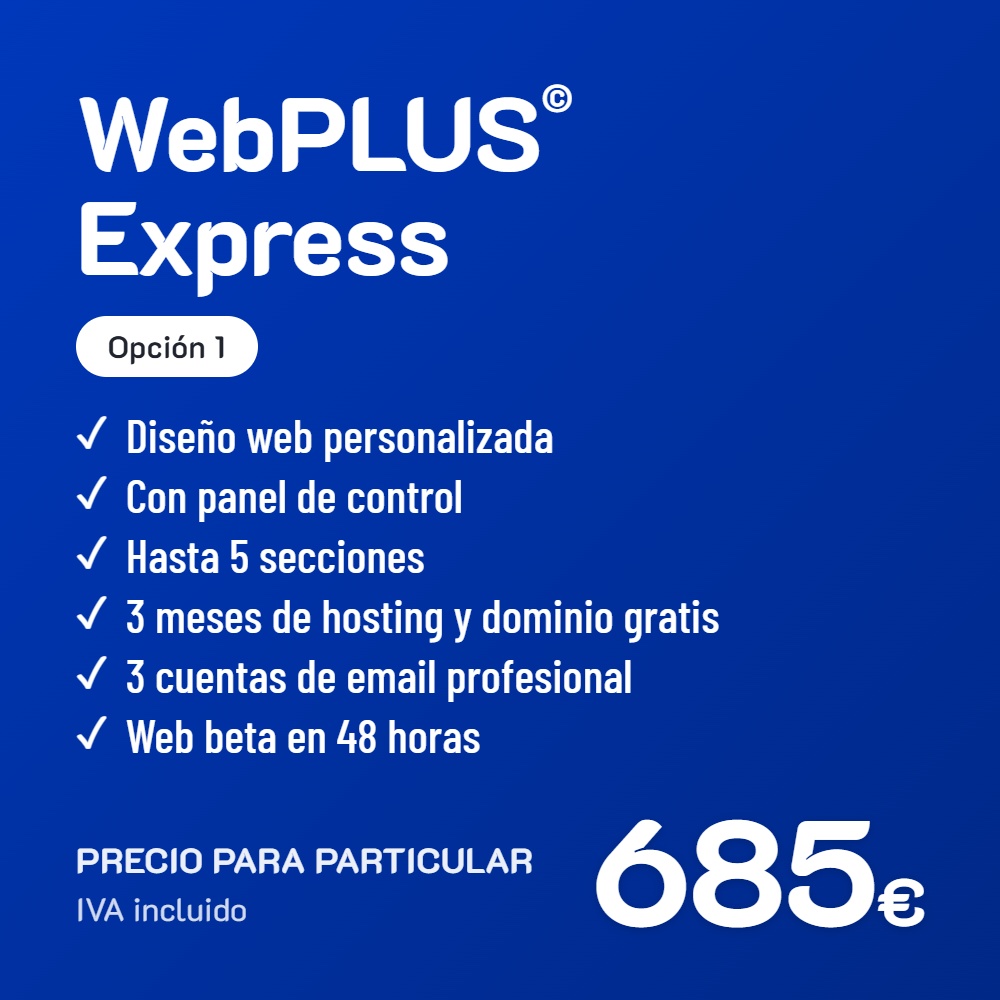 WebPLUS© Express Opción 1 · Particular