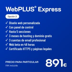 WebPLUS© Express Opción 2 · Particular