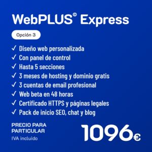 WebPLUS© Express Opción 3 · Particular