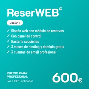 ReserWEB© Opción 1 · Profesional