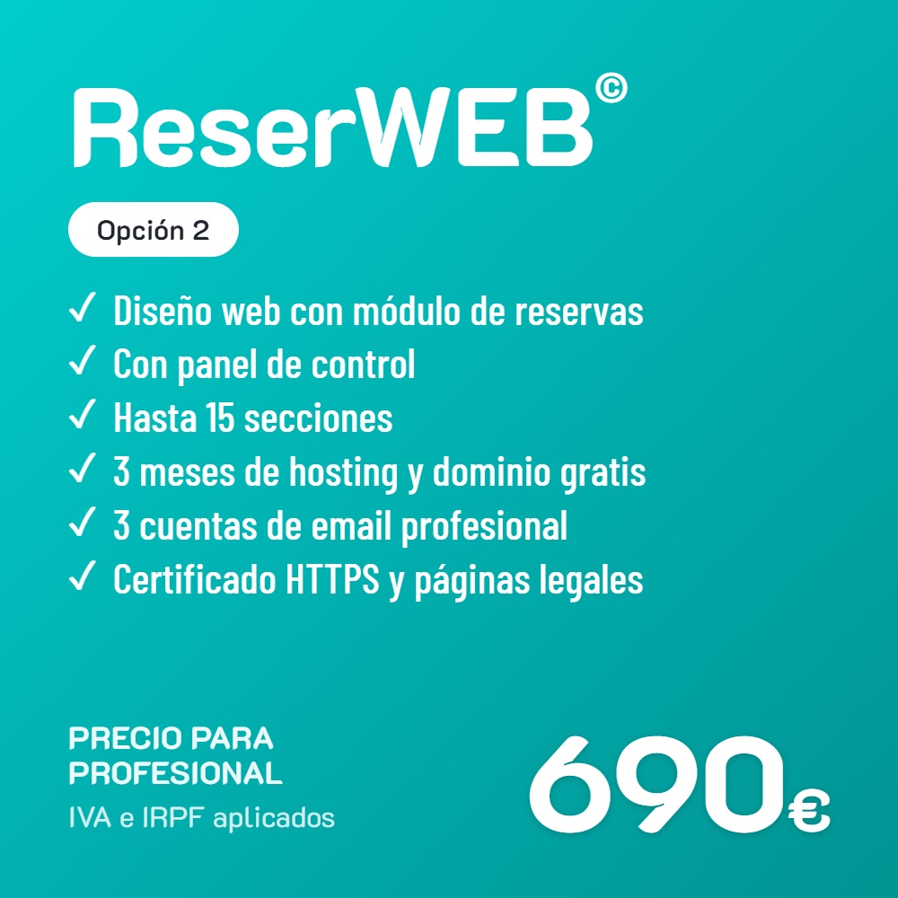 ReserWEB© Opción 2 · Profesional