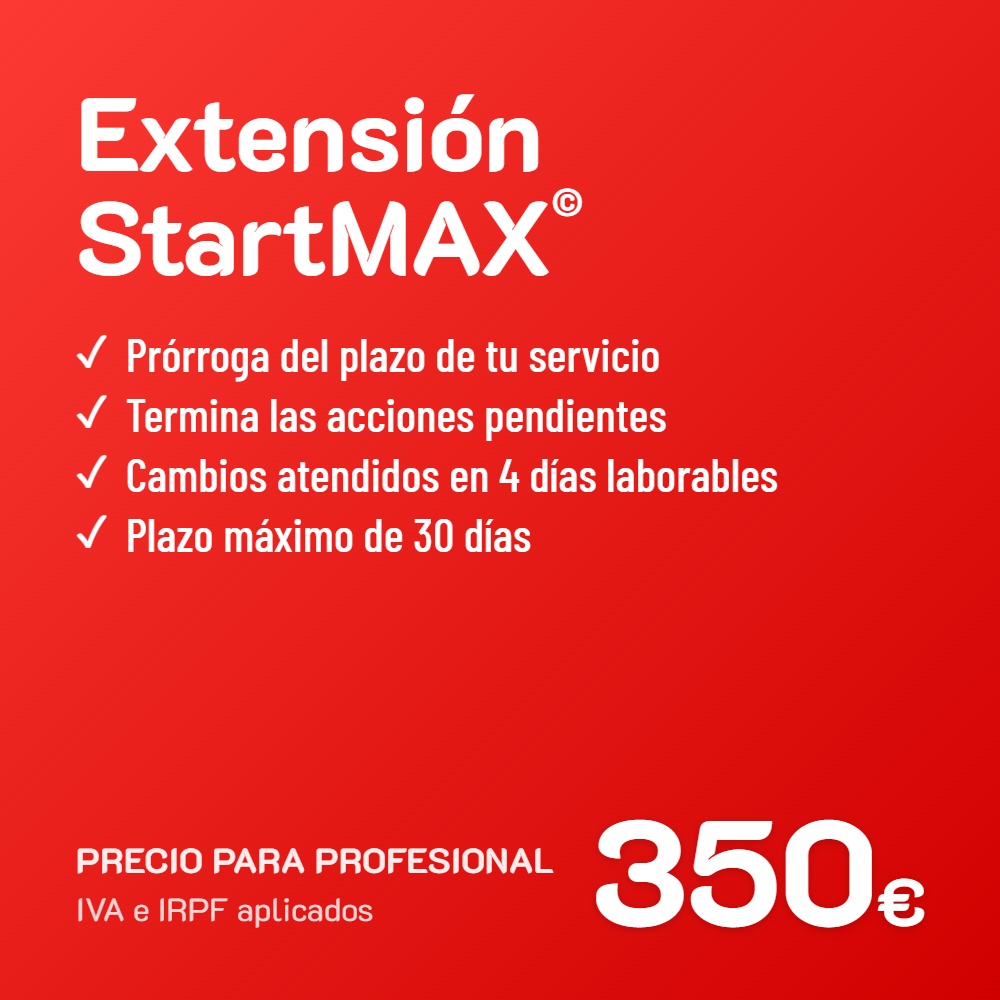 Extensión de servicio StartMAX© · Profesional