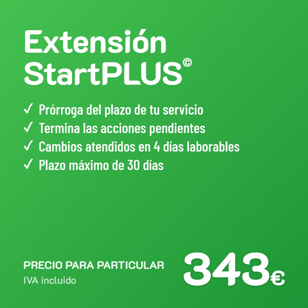Extensión de servicio StartPLUS© · Particular