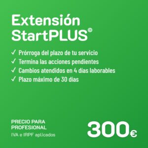 Extensión de servicio StartPLUS© · Profesional