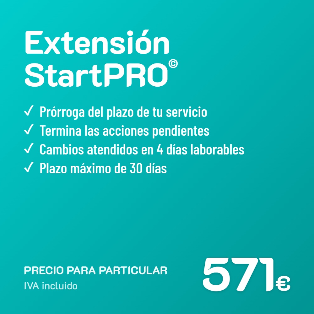 Extensión de servicio StartPRO© · Particular
