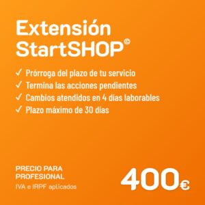 Extensión de servicio StartSHOP© · Profesional