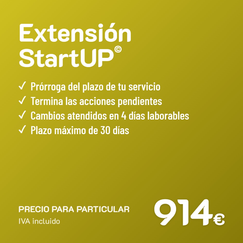 Extensión de servicio StartUP© · Particular