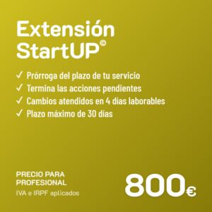 Extensión de servicio StartUP© · Profesional