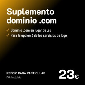 Suplemento de reserva de dominio .com para landing page · Particular