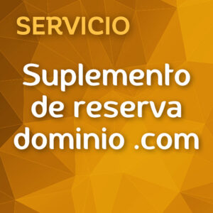 Suplemento de reserva de dominio.com