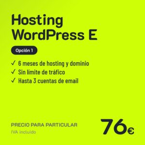 Hosting WordPress E Opción 1 · Particular