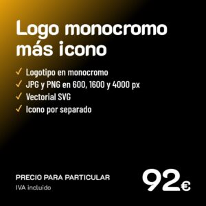 Entrega de logotipo en monocromo más icono · Particular
