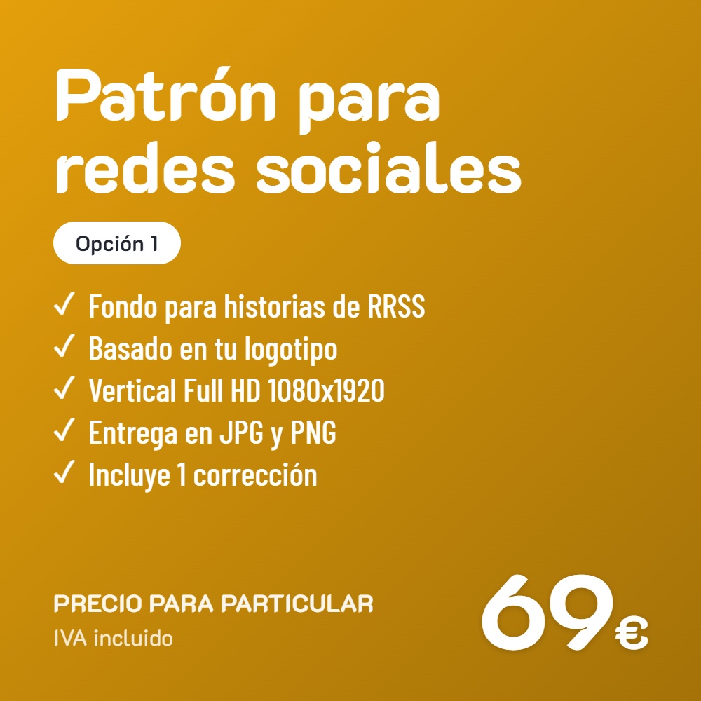 Diseño de patrón para Redes Sociales Opción 1 · Particular