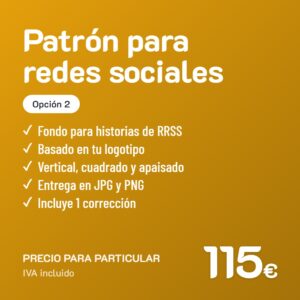 Diseño de patrón para Redes Sociales Opción 2 · Particular