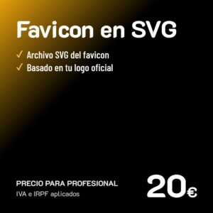 Entrega de favicon en SVG · Profesional