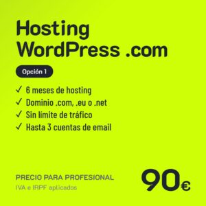Hosting WordPress .com Opción 1 · Profesional
